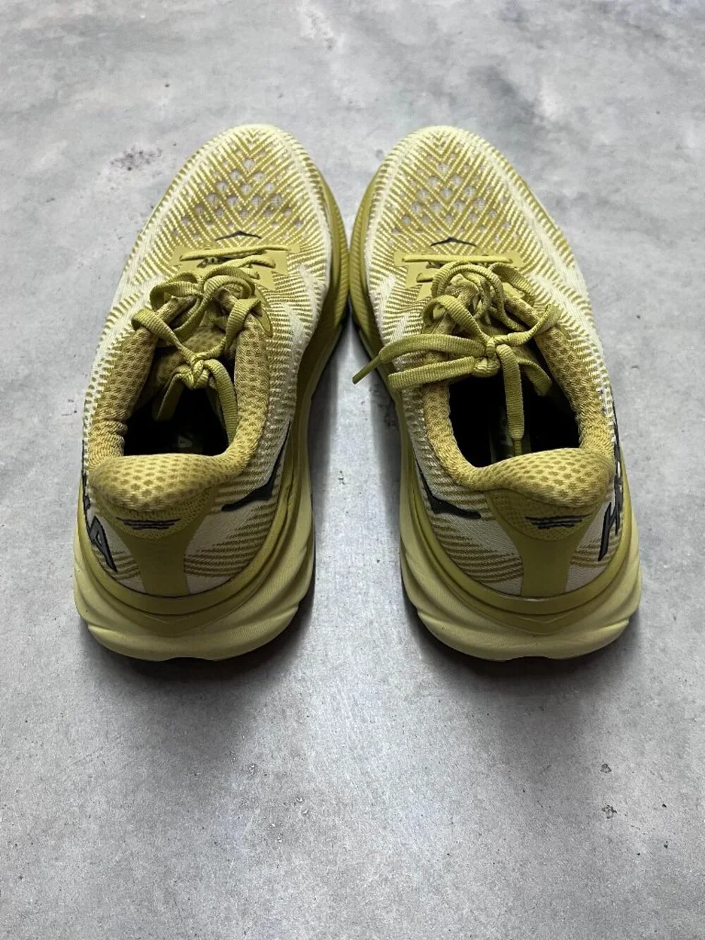 Hoka One One Men's Yellow Athletic Running Shoes